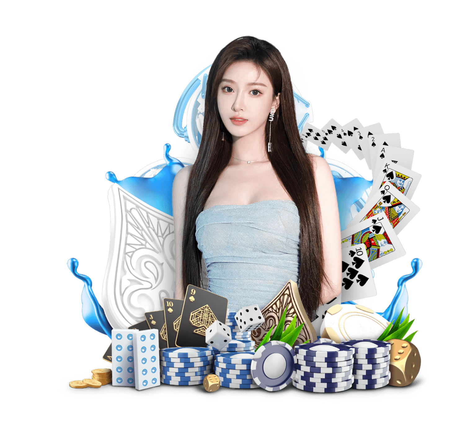 Microgaming live dealer table with professional studio setup